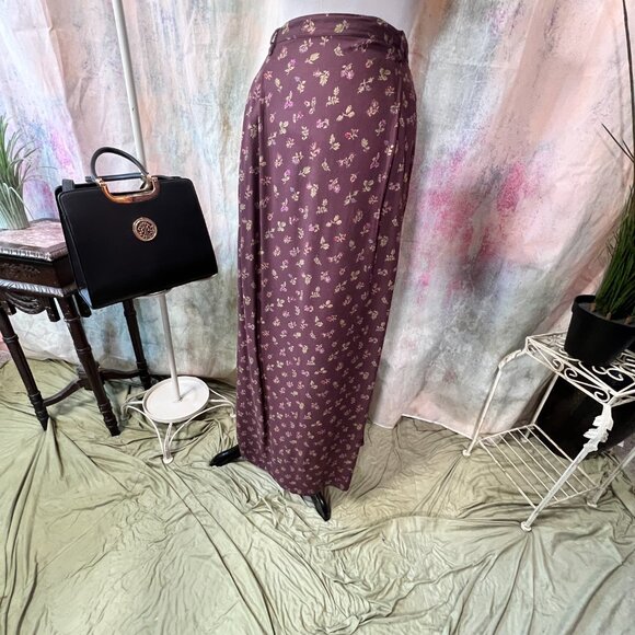 Eddie Bauer Dresses & Skirts - 📌Eddie Bauer Floral Maxi Plus Size Rayon Skirt with Pockets